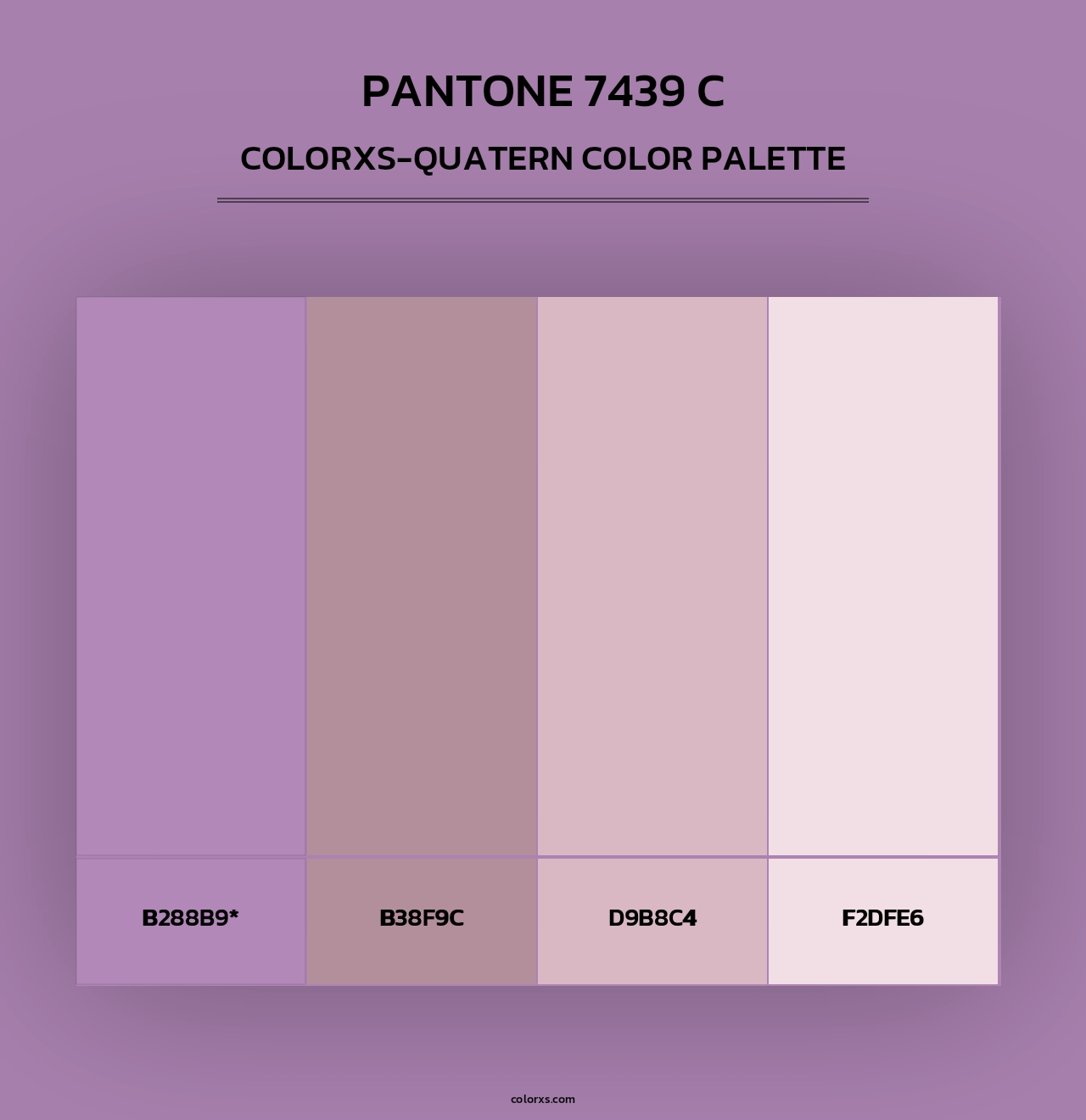 PANTONE 7439 C - Colorxs Quad Palette