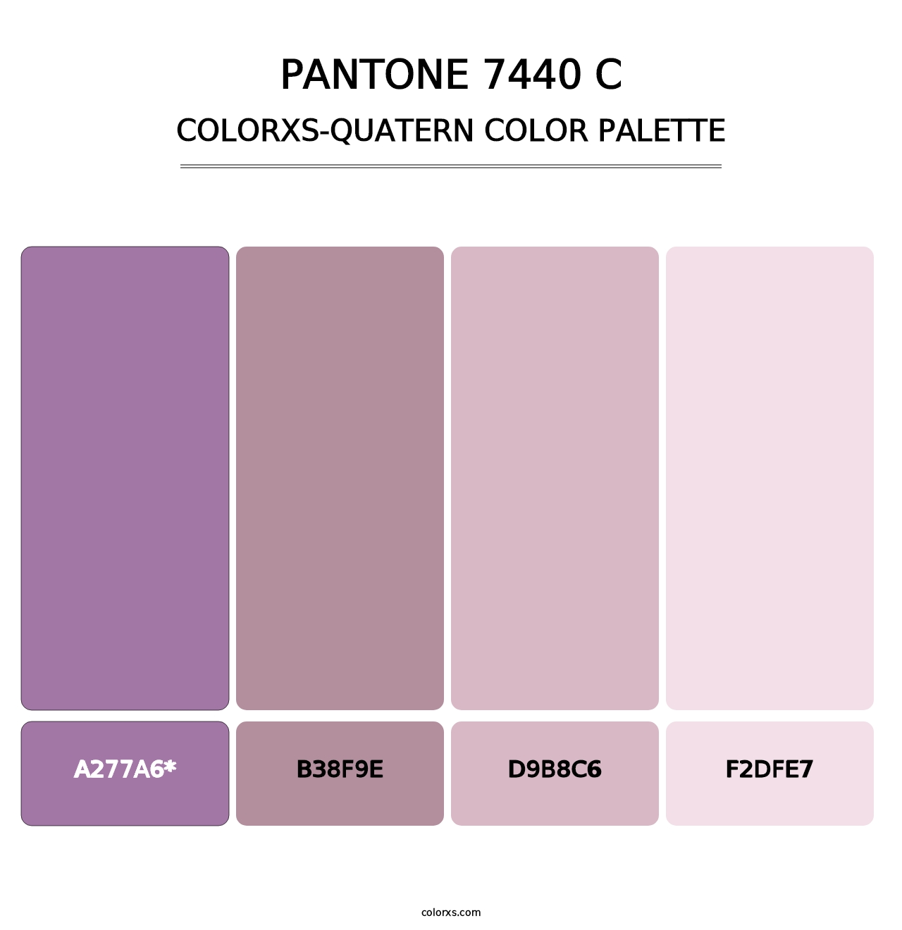 PANTONE 7440 C - Colorxs Quatern Palette