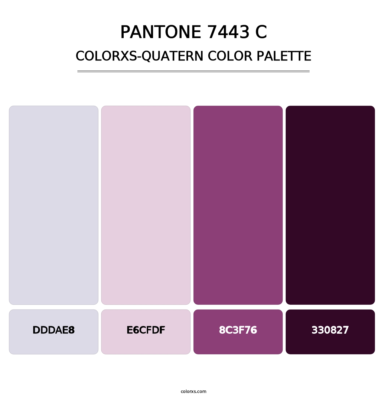 PANTONE 7443 C - Colorxs Quatern Palette