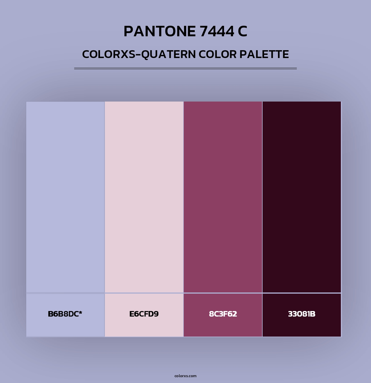 PANTONE 7444 C - Colorxs Quad Palette