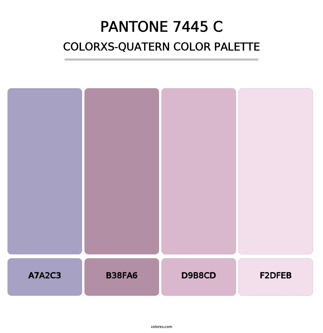 PANTONE 7445 C - Colorxs Quatern Palette