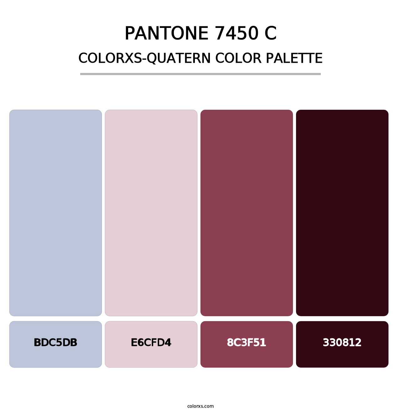 PANTONE 7450 C - Colorxs Quatern Palette