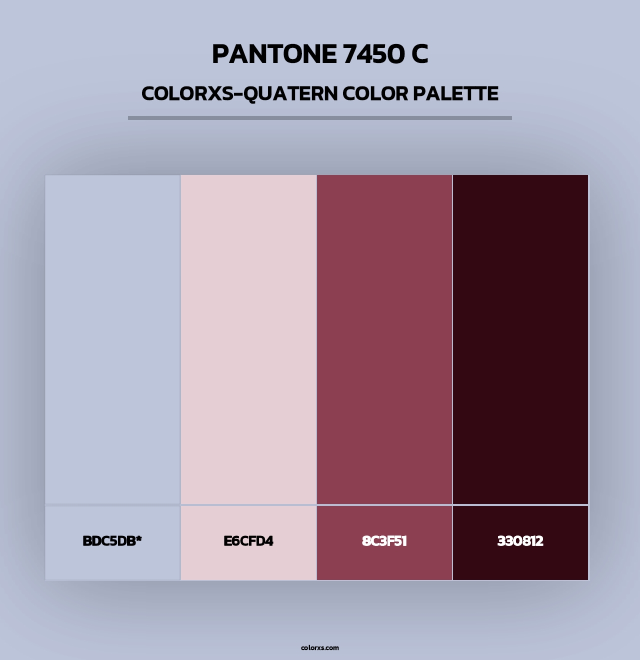 PANTONE 7450 C - Colorxs Quad Palette