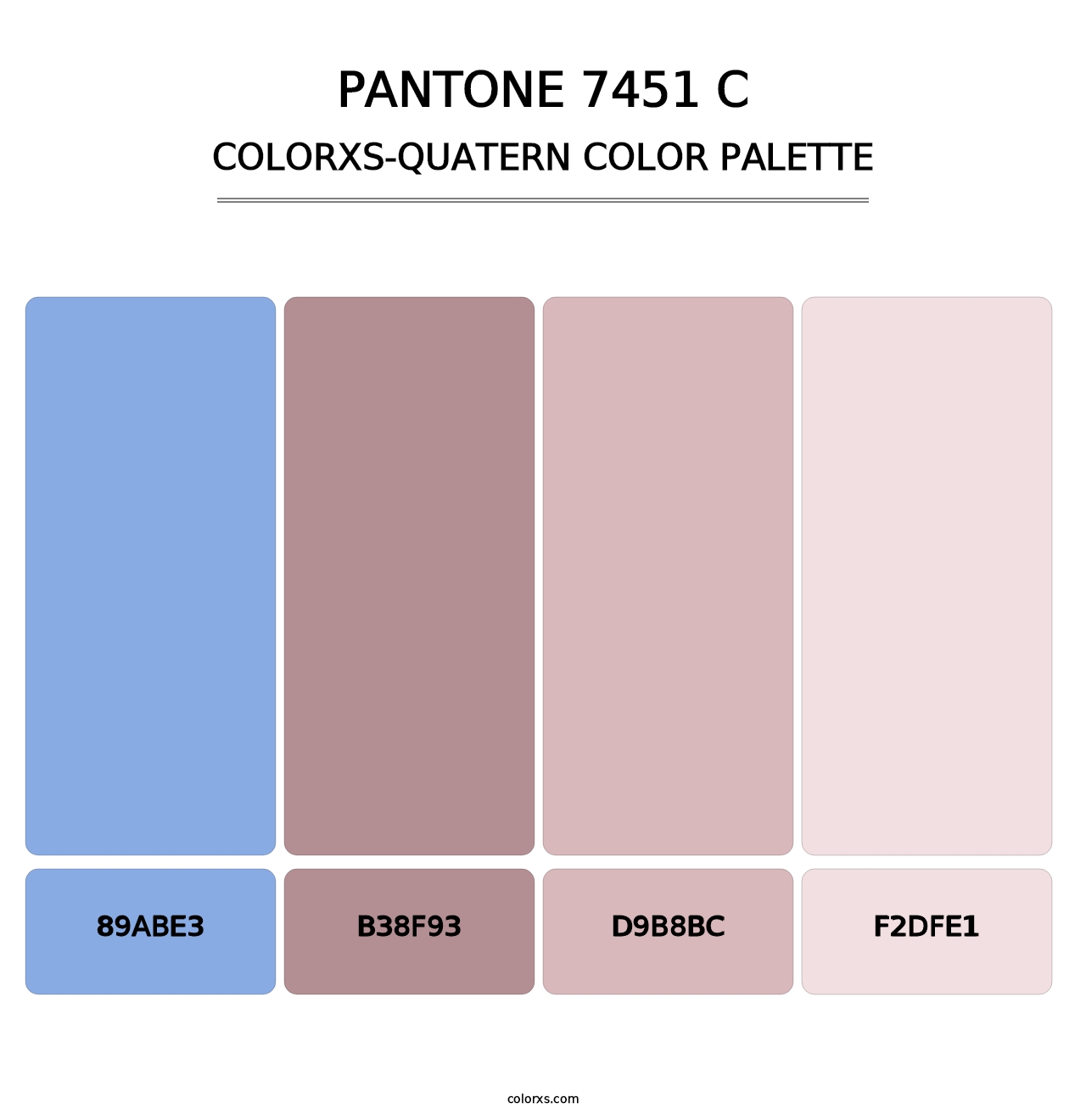 PANTONE 7451 C - Colorxs Quatern Palette