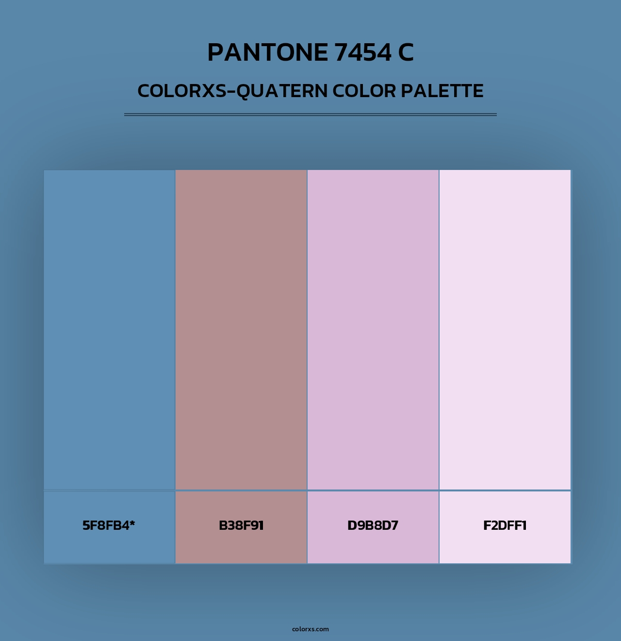 PANTONE 7454 C - Colorxs Quad Palette