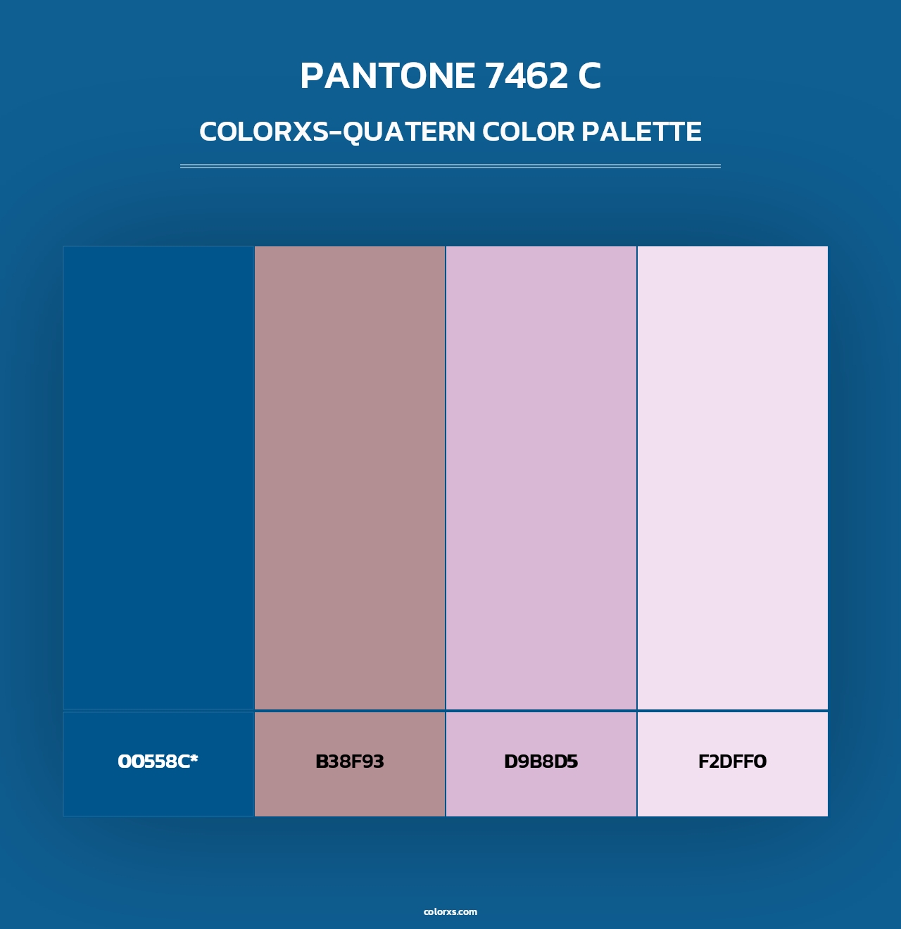 PANTONE 7462 C - Colorxs Quad Palette