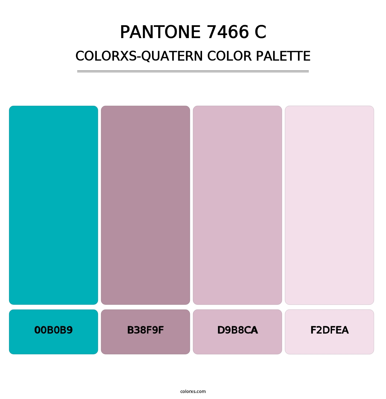 PANTONE 7466 C - Colorxs Quatern Palette