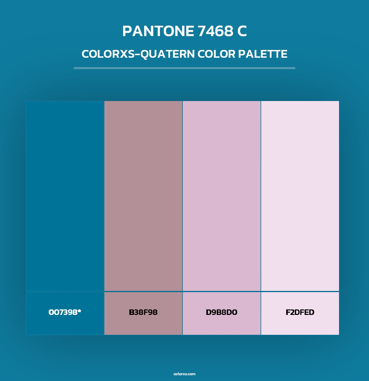 PANTONE 7468 C - Colorxs Quad Palette