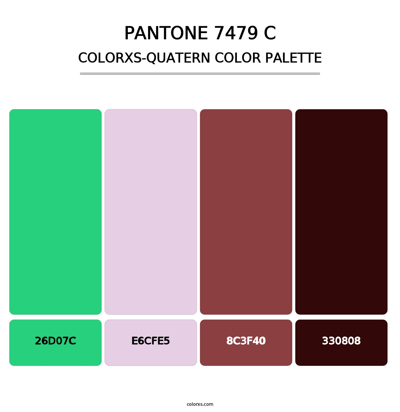 PANTONE 7479 C - Colorxs Quatern Palette