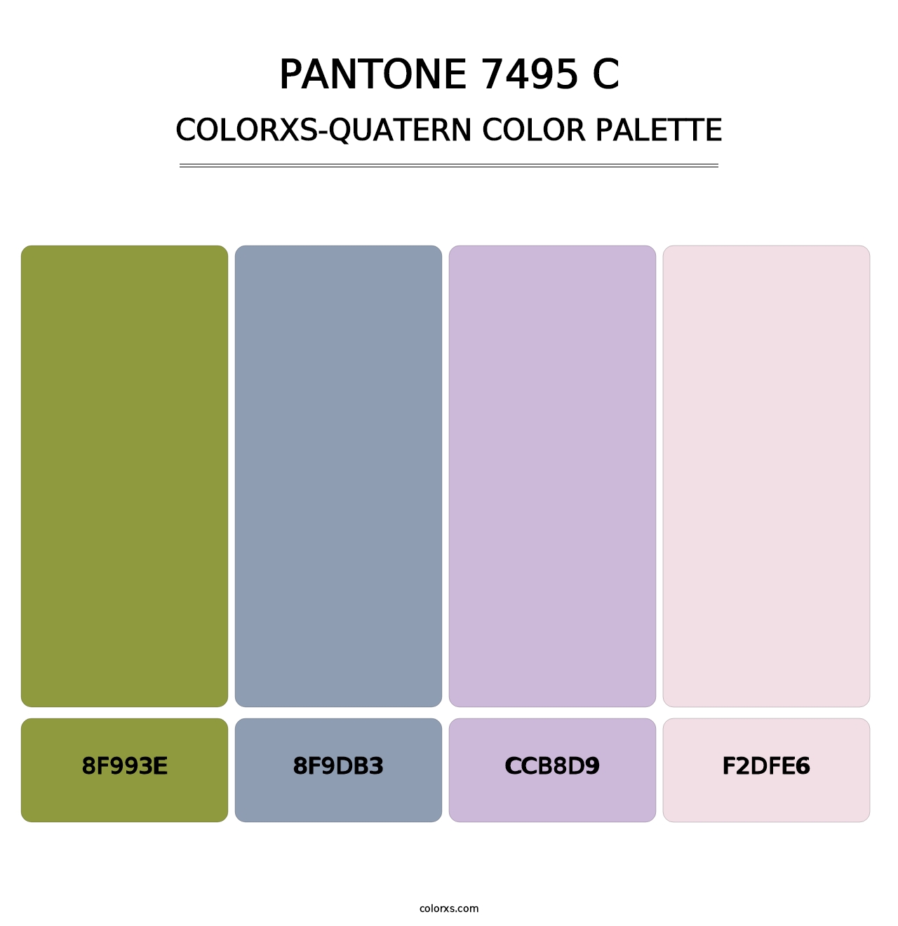 PANTONE 7495 C - Colorxs Quatern Palette