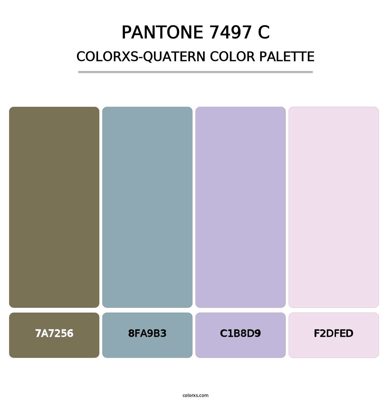 PANTONE 7497 C - Colorxs Quatern Palette