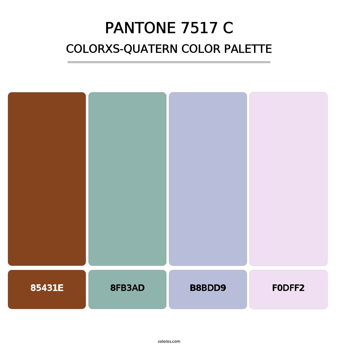 PANTONE 7517 C - Colorxs Quatern Palette