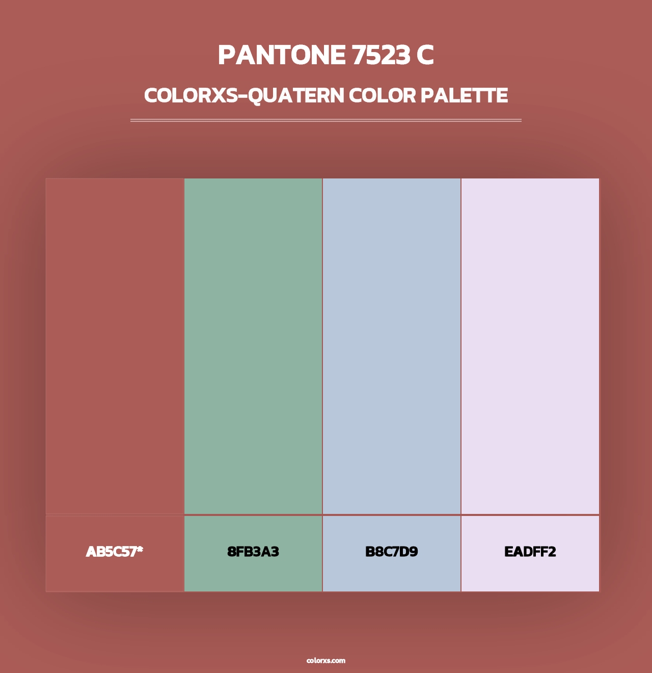 PANTONE 7523 C - Colorxs Quad Palette