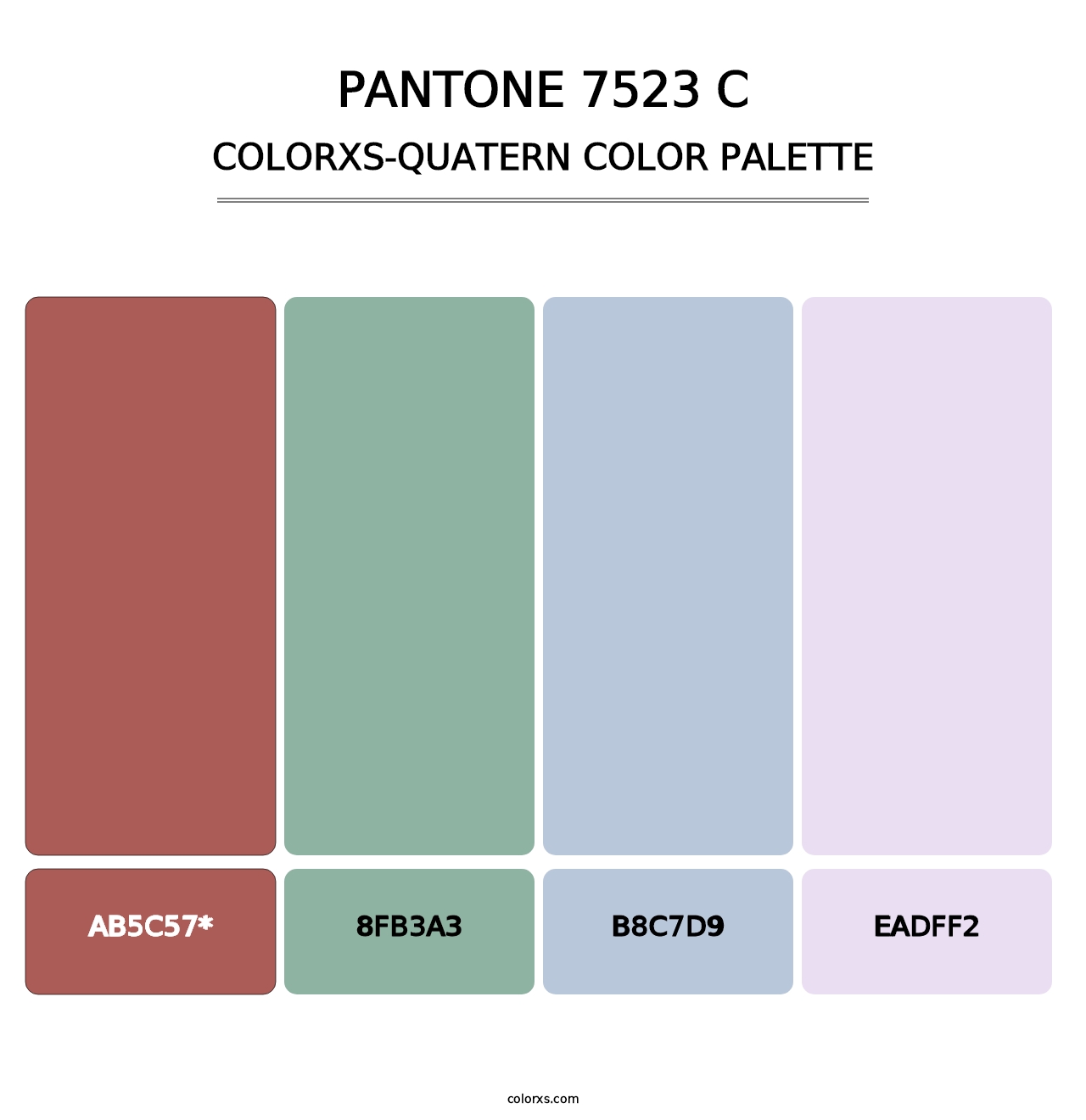 PANTONE 7523 C - Colorxs Quatern Palette