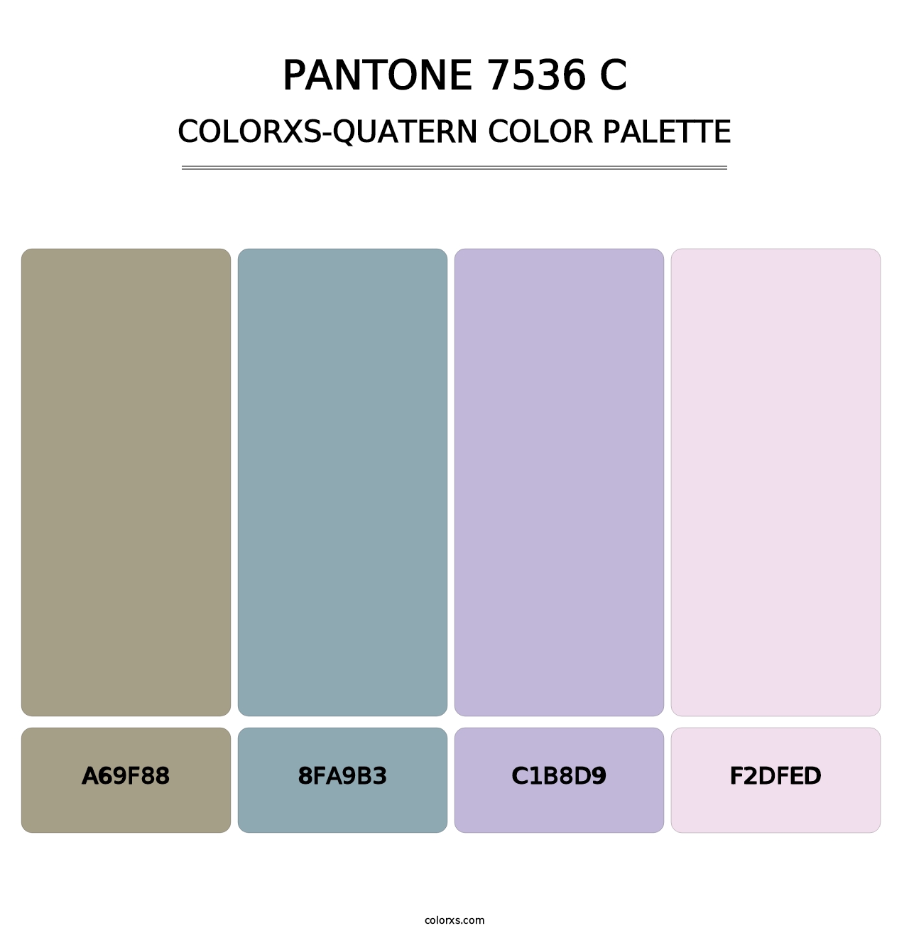 PANTONE 7536 C - Colorxs Quatern Palette