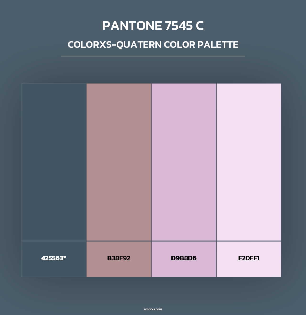 PANTONE 7545 C - Colorxs Quad Palette