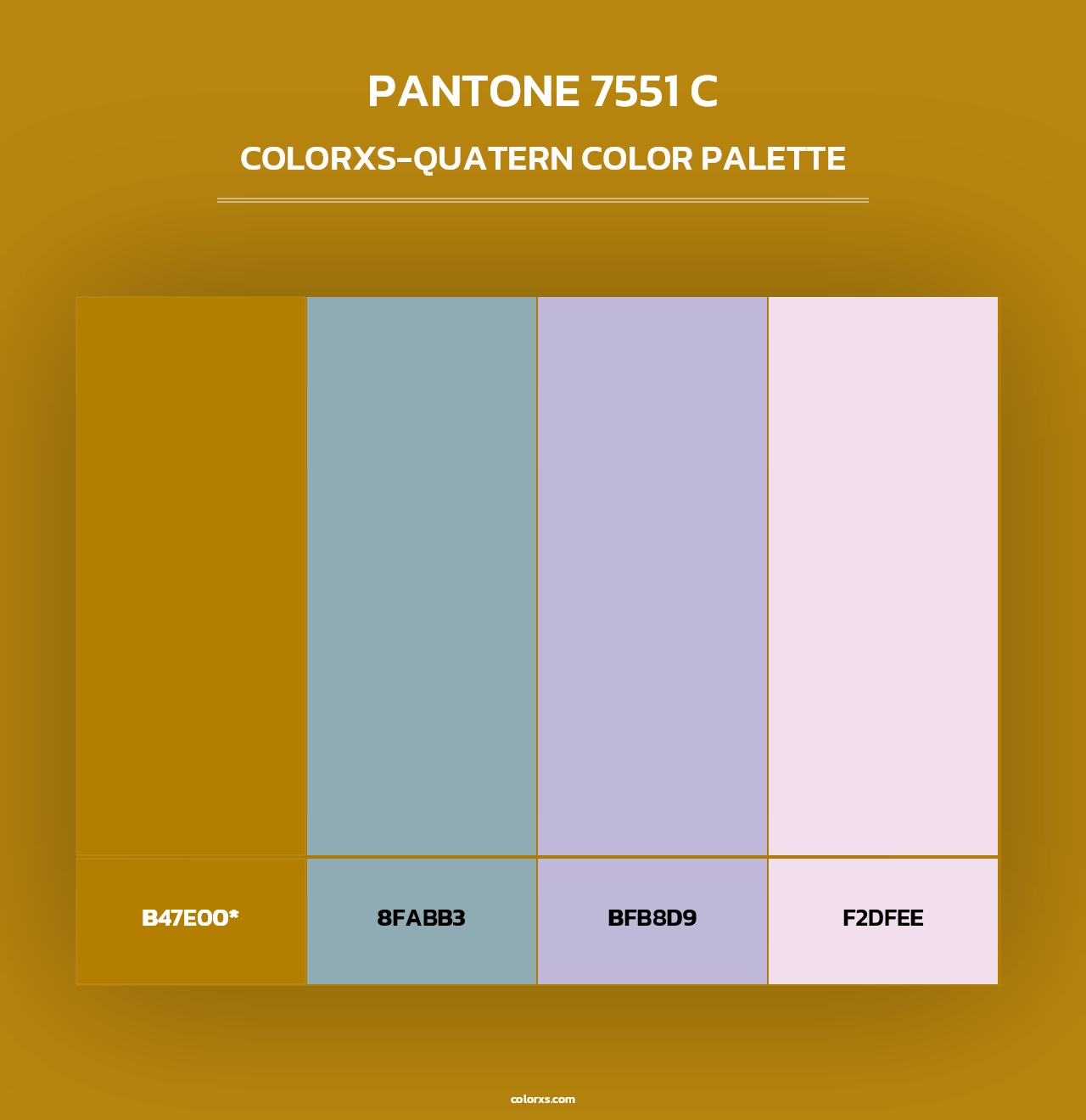 PANTONE 7551 C - Colorxs Quad Palette