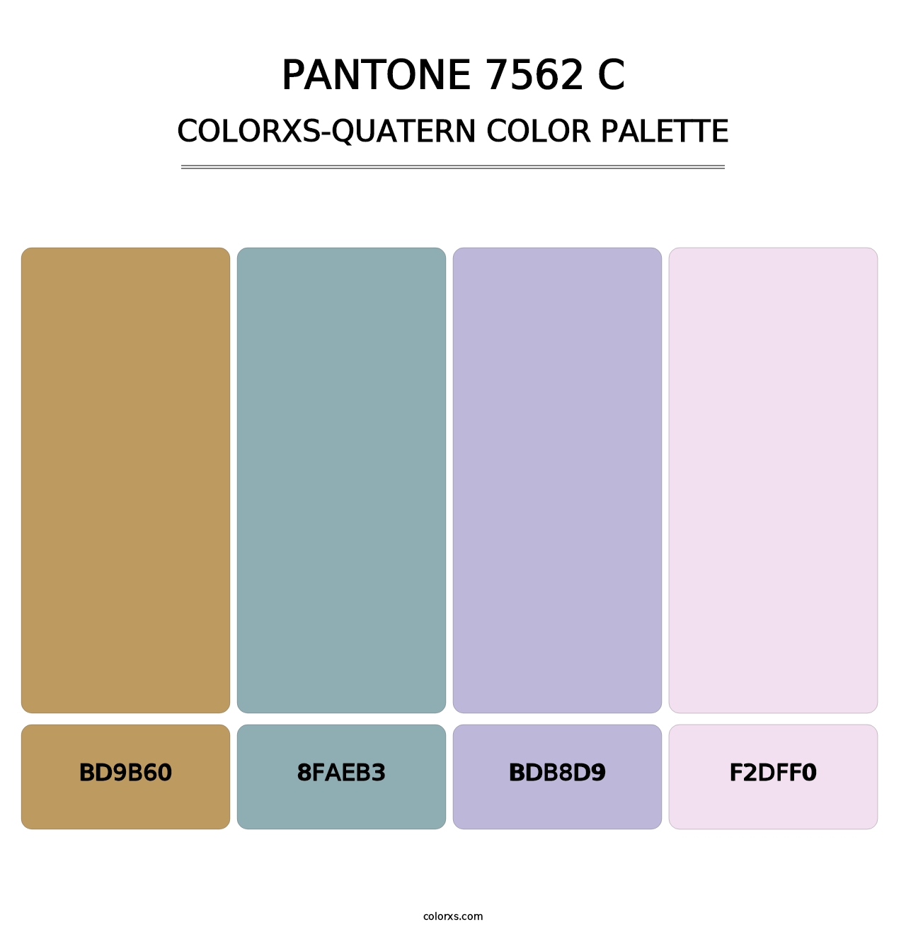 PANTONE 7562 C - Colorxs Quatern Palette