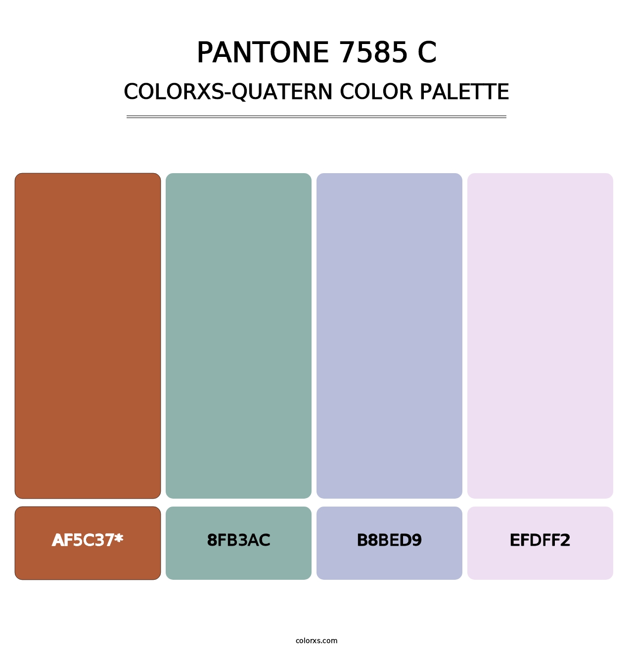 PANTONE 7585 C - Colorxs Quatern Palette