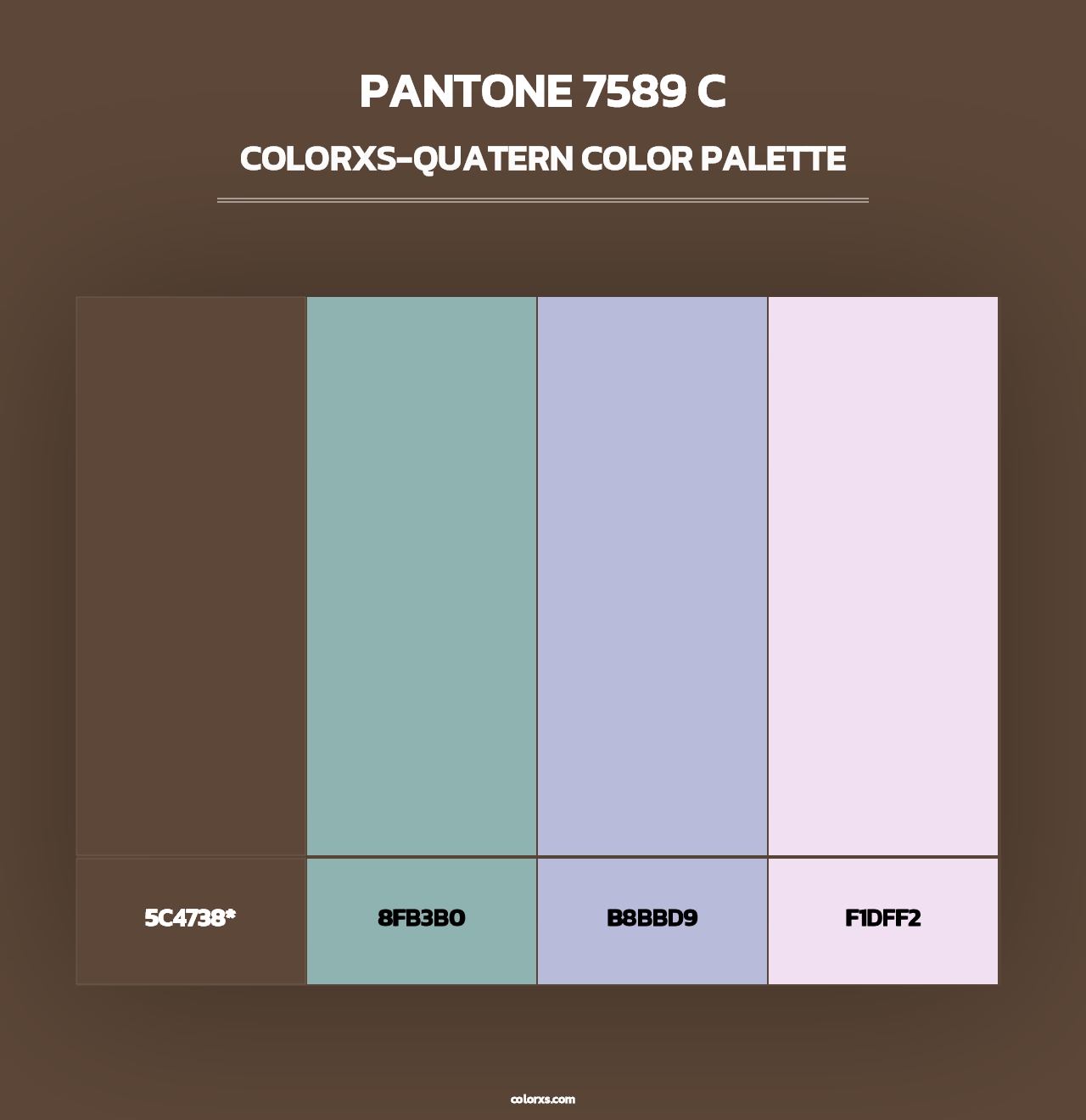 PANTONE 7589 C - Colorxs Quad Palette
