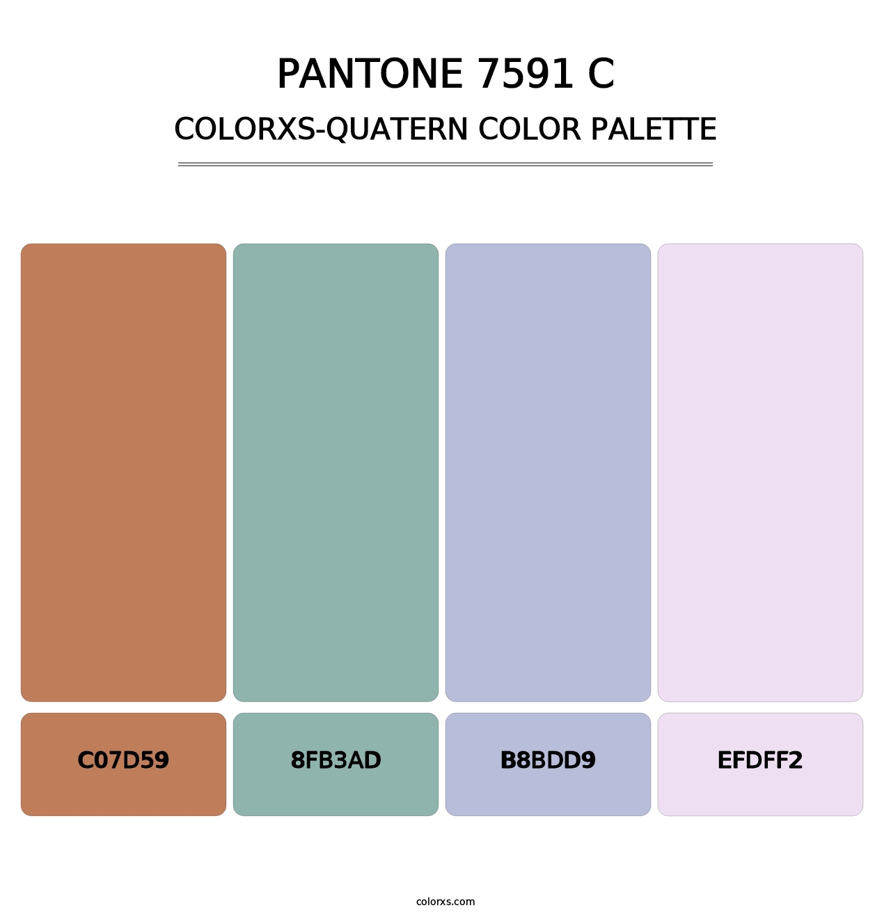 PANTONE 7591 C - Colorxs Quatern Palette