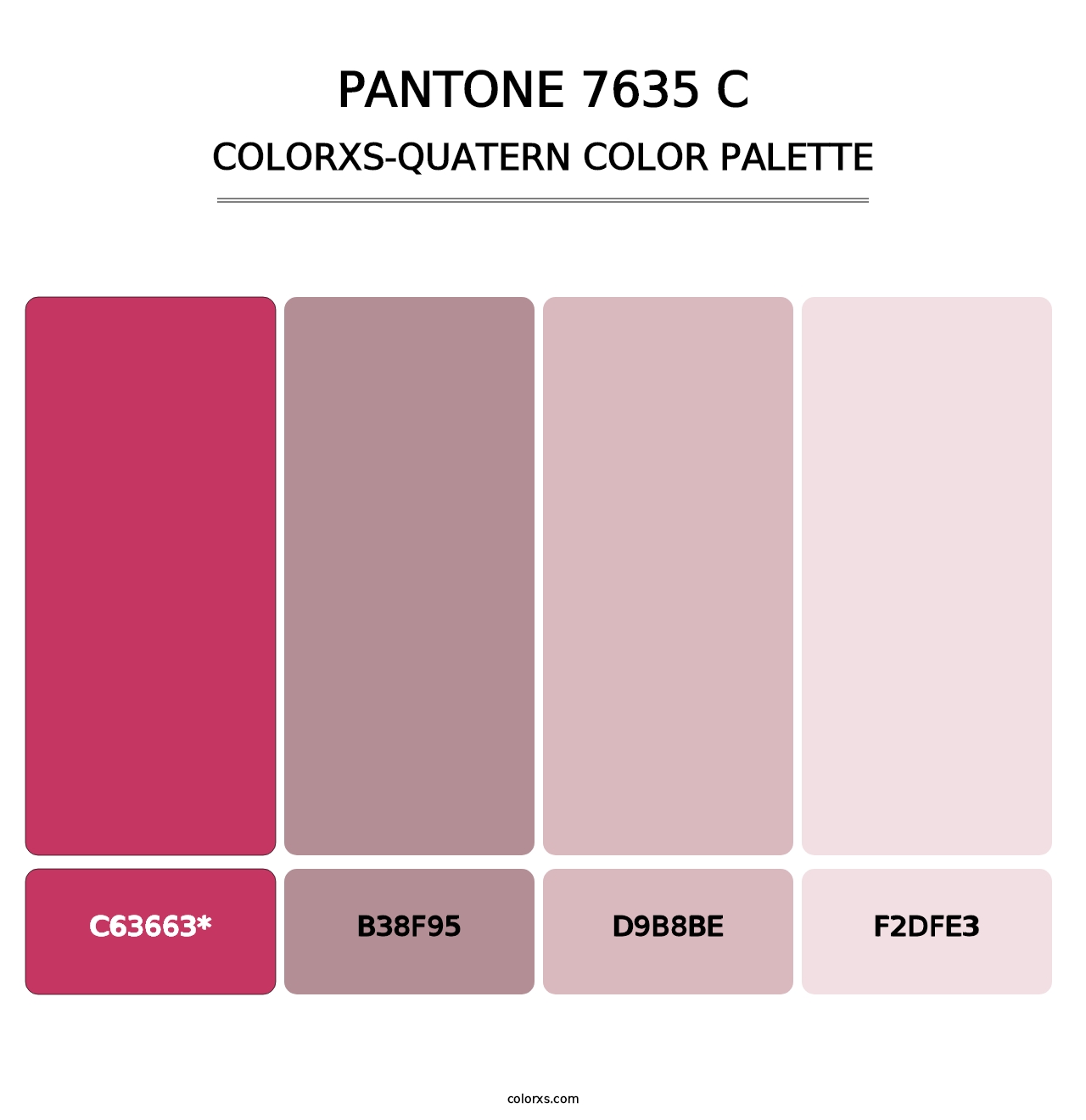 PANTONE 7635 C - Colorxs Quatern Palette