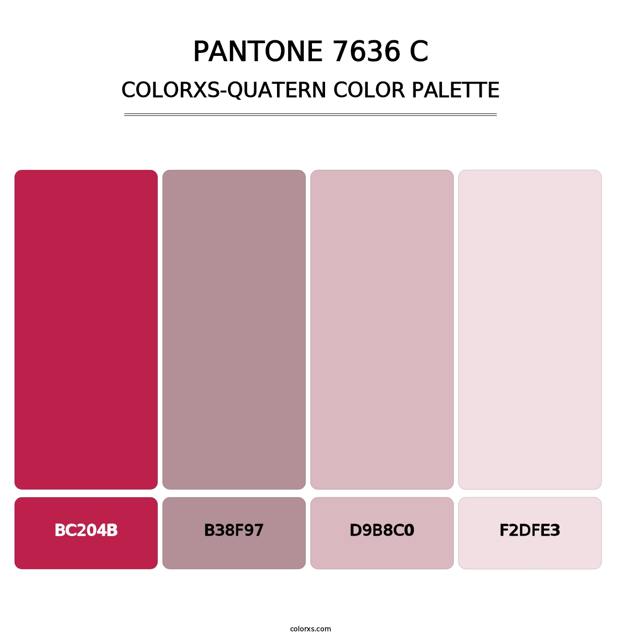 PANTONE 7636 C - Colorxs Quatern Palette