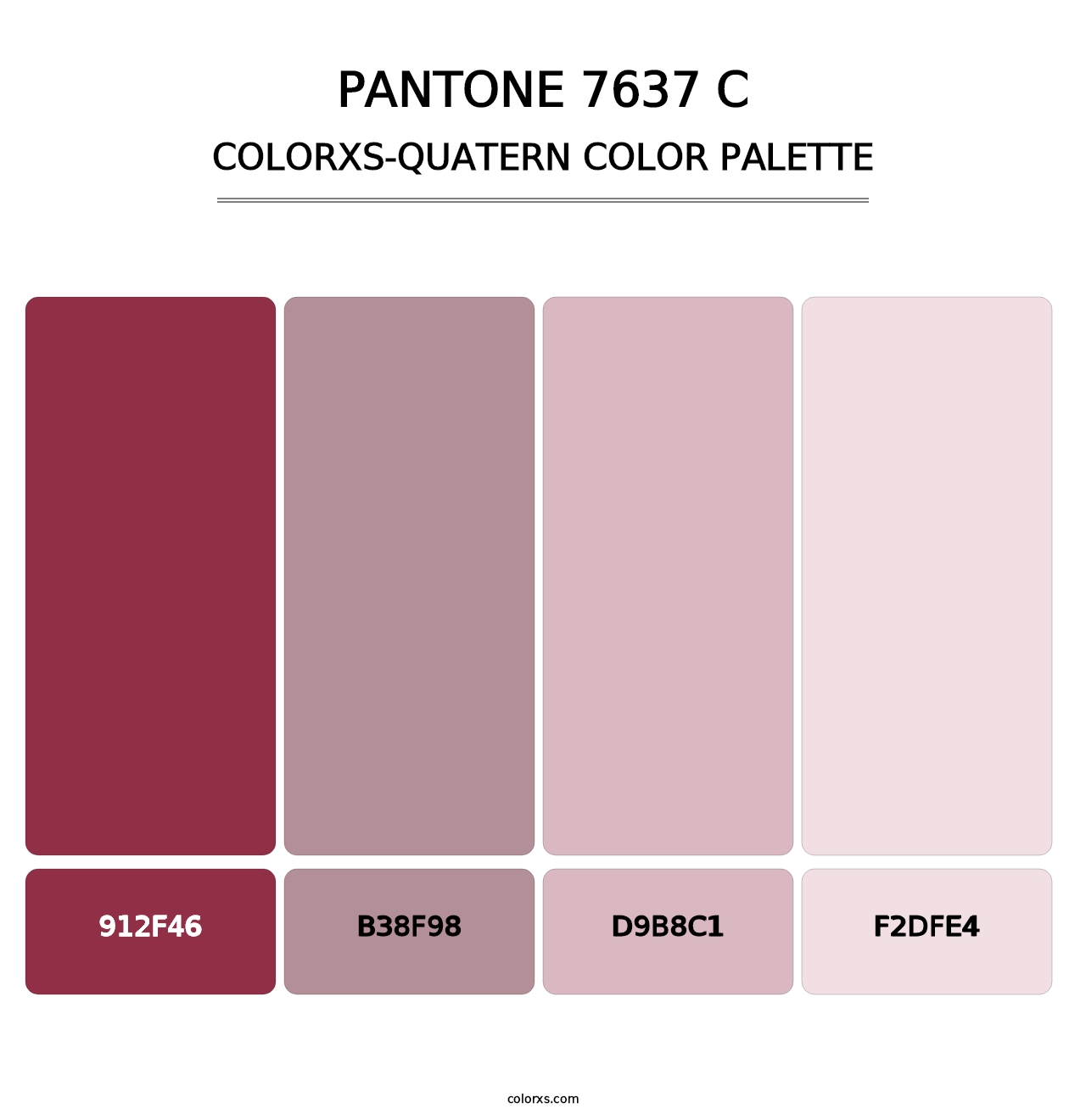 PANTONE 7637 C - Colorxs Quatern Palette