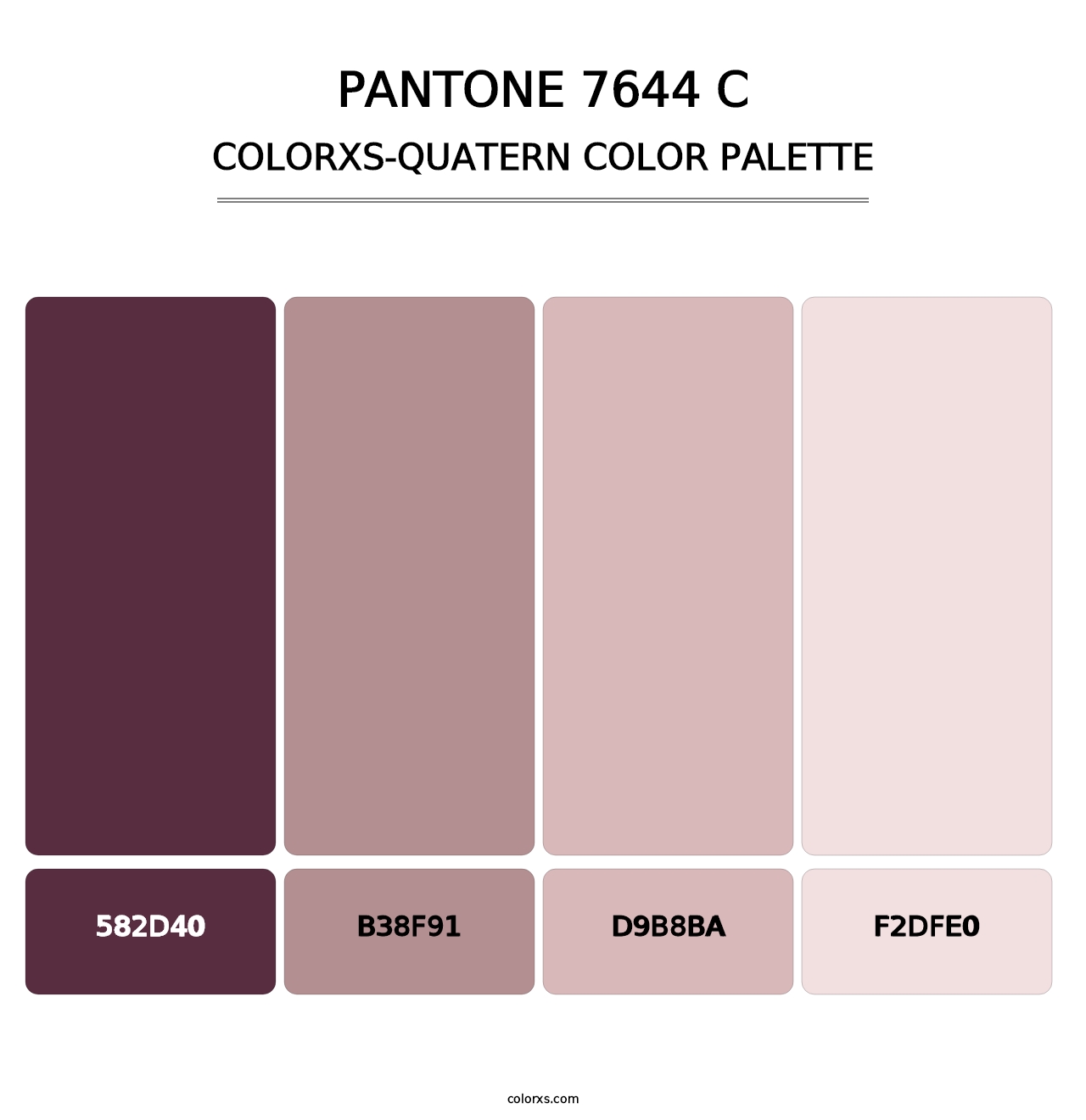 PANTONE 7644 C - Colorxs Quatern Palette