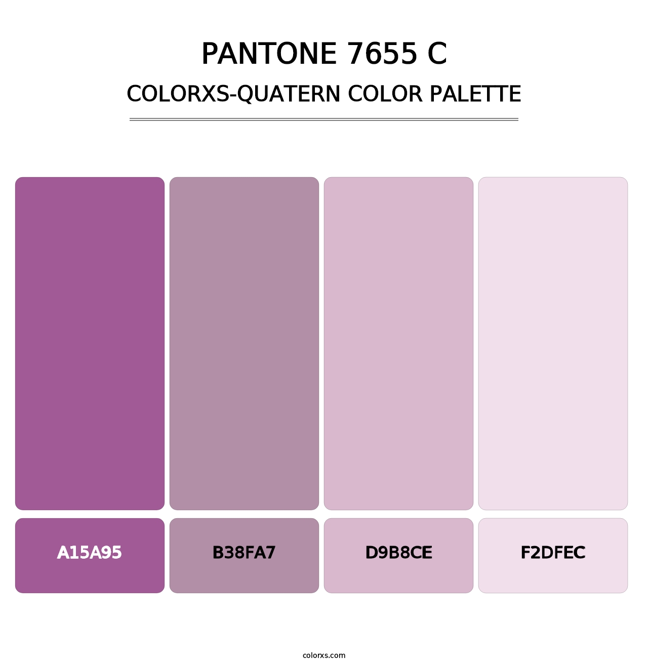 PANTONE 7655 C - Colorxs Quatern Palette
