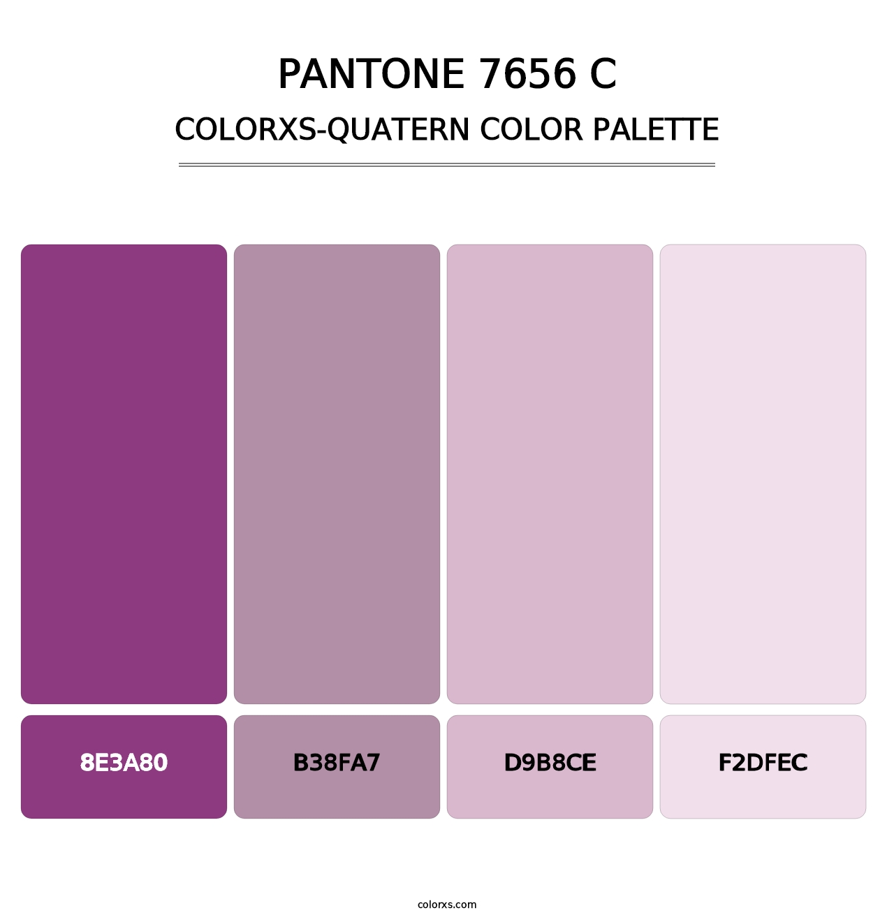 PANTONE 7656 C - Colorxs Quatern Palette