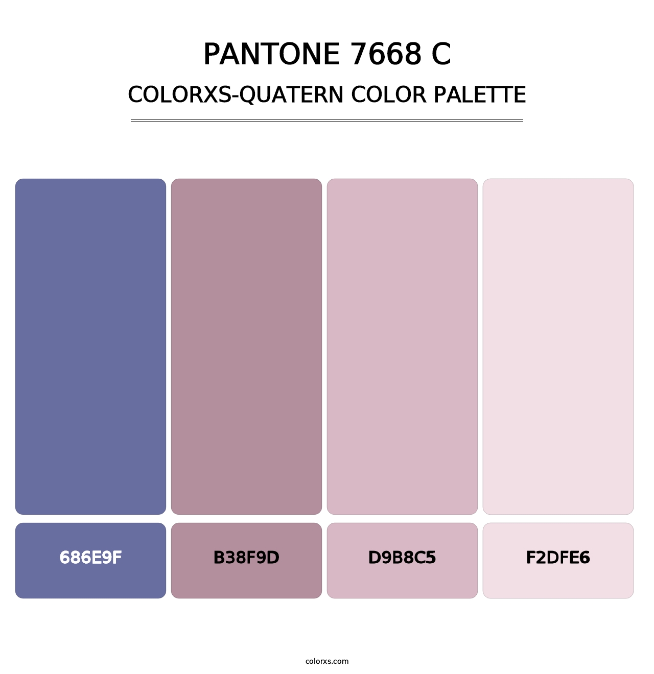 PANTONE 7668 C - Colorxs Quatern Palette