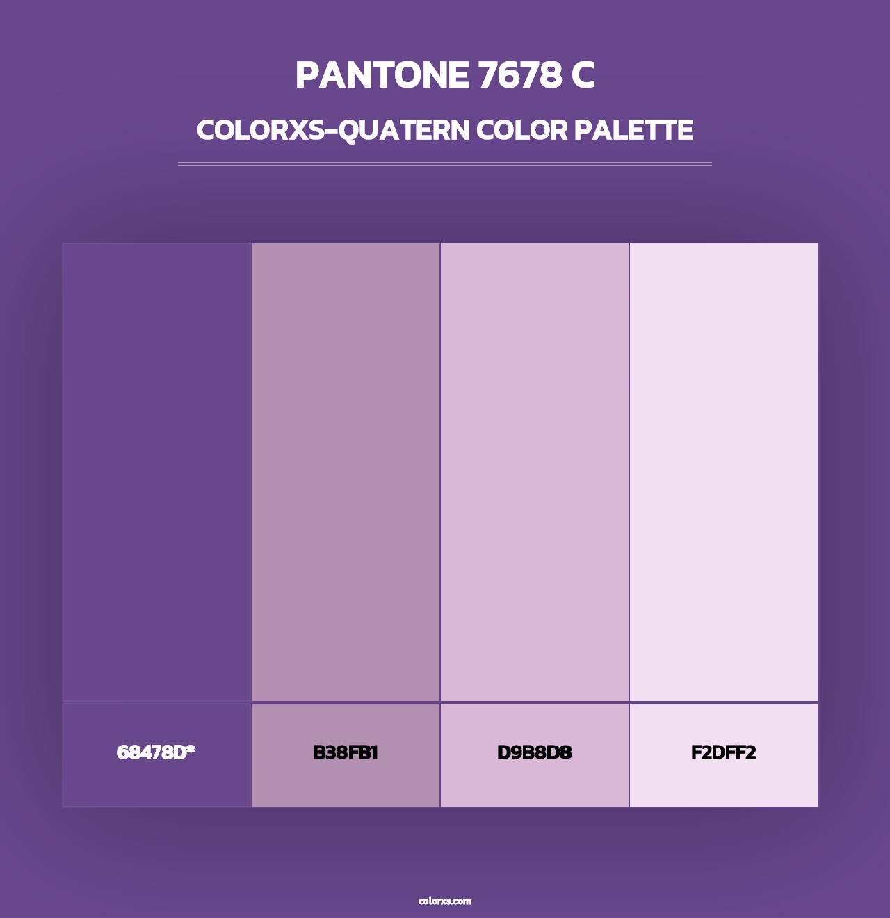 PANTONE 7678 C - Colorxs Quad Palette