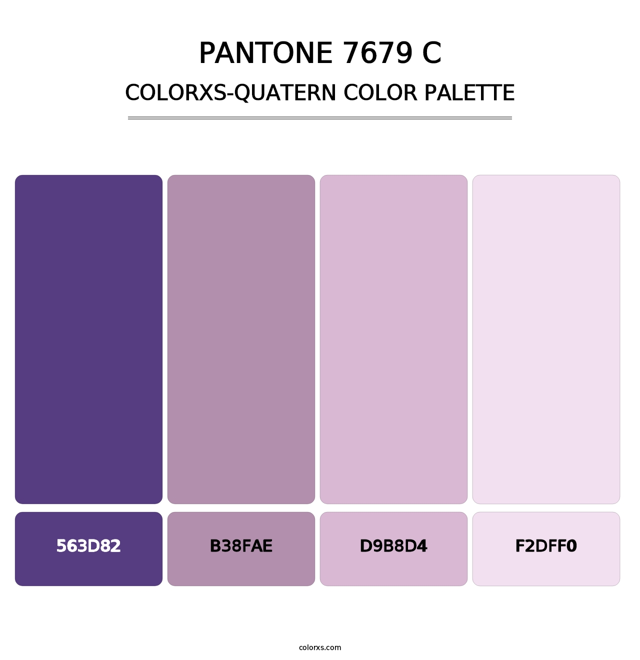 PANTONE 7679 C - Colorxs Quatern Palette