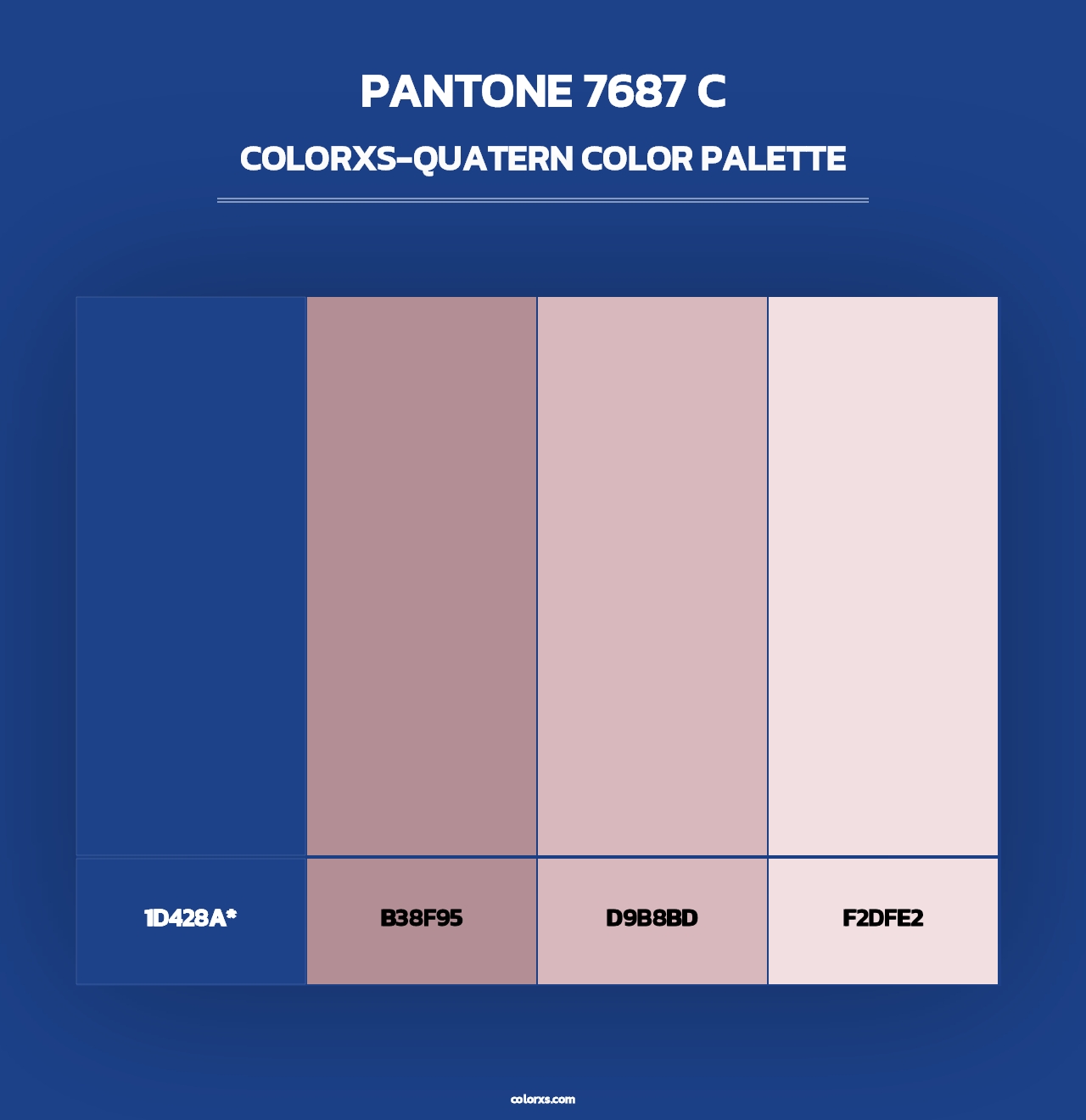 PANTONE 7687 C - Colorxs Quad Palette