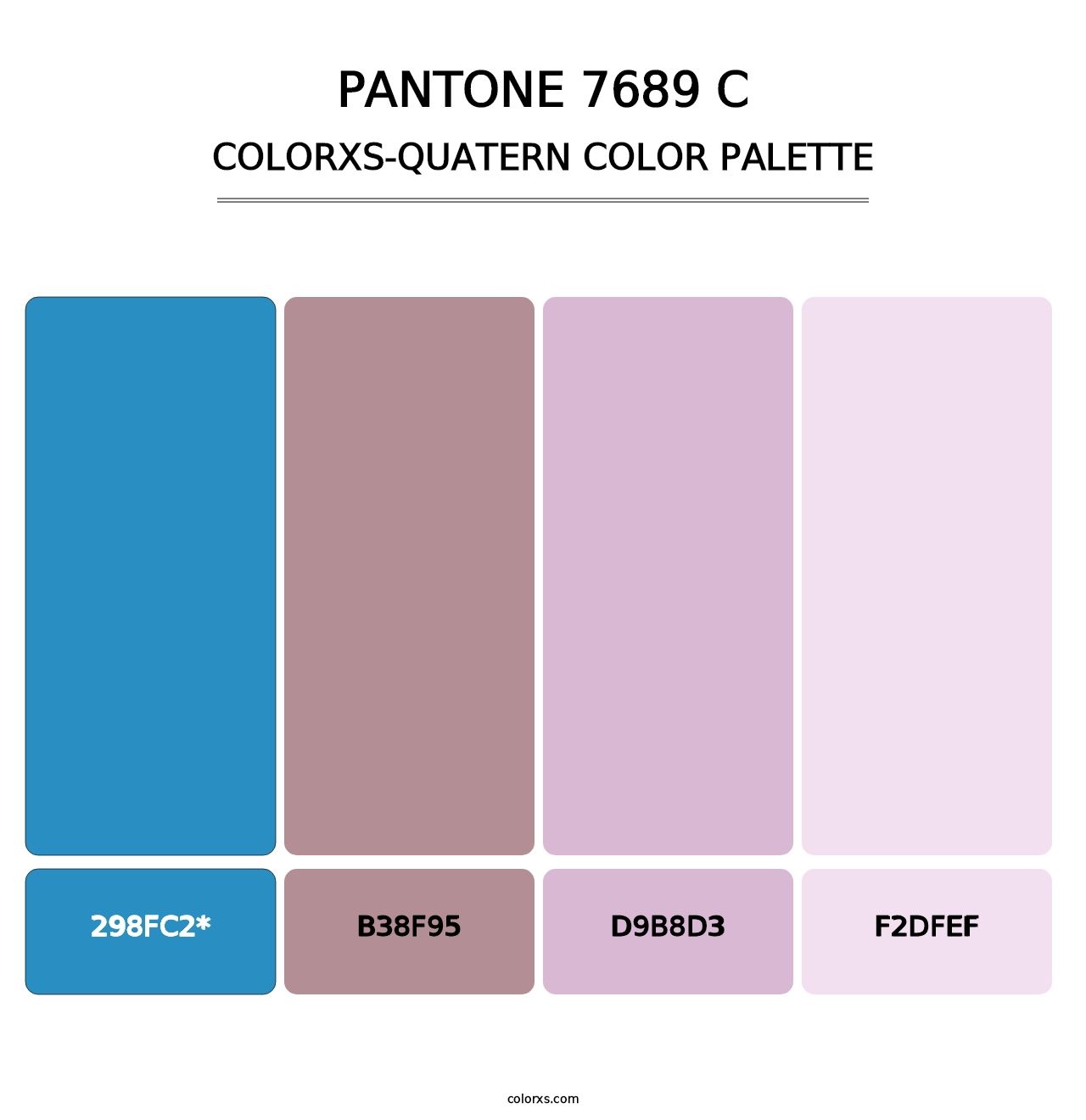 PANTONE 7689 C - Colorxs Quatern Palette