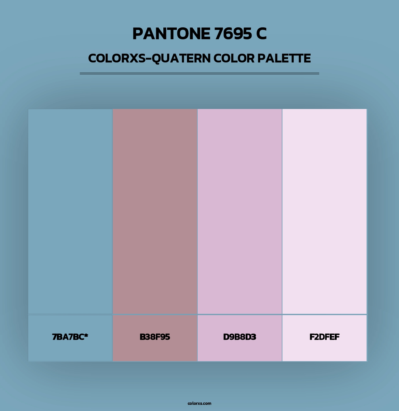 PANTONE 7695 C - Colorxs Quad Palette