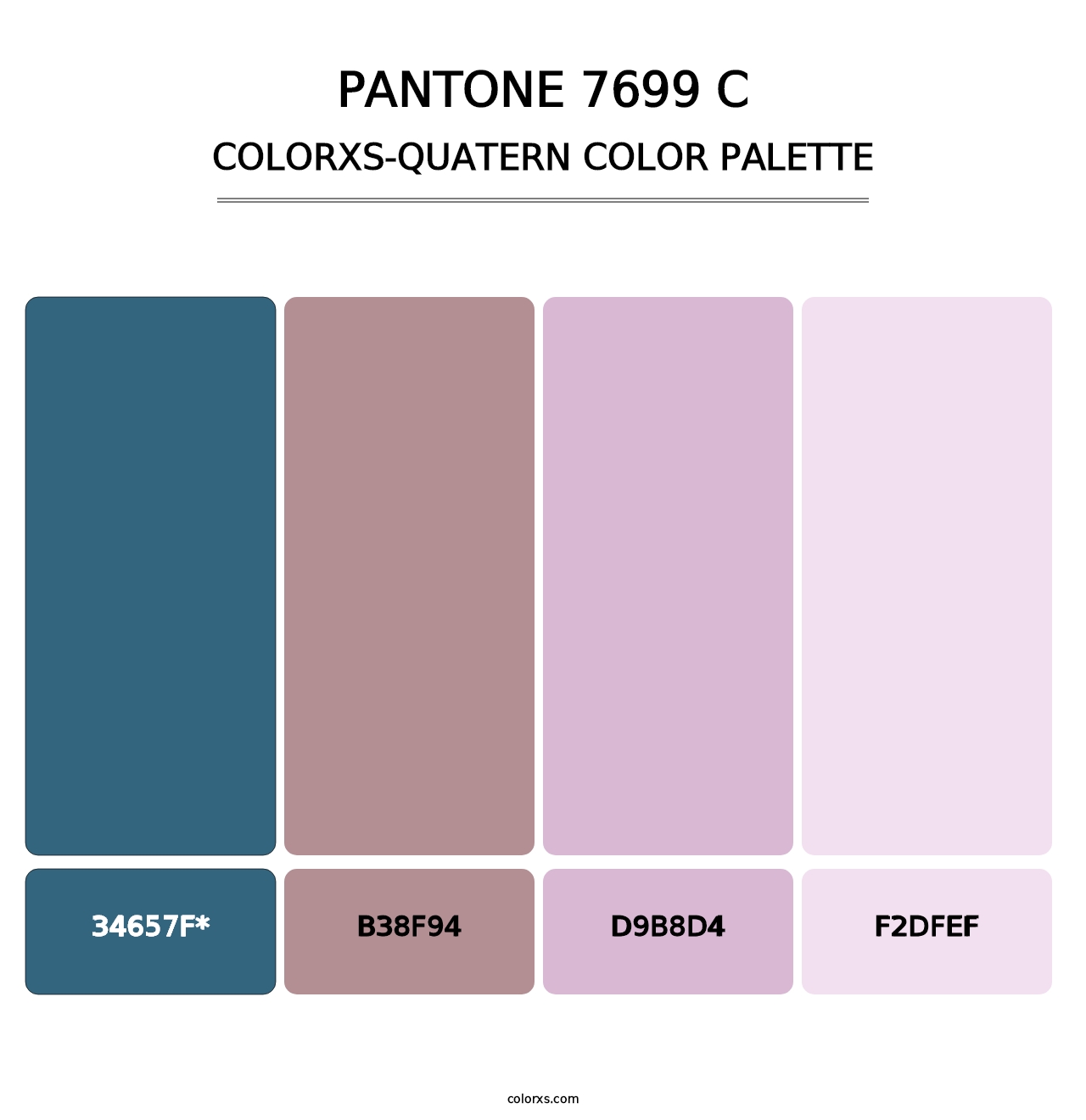PANTONE 7699 C - Colorxs Quatern Palette