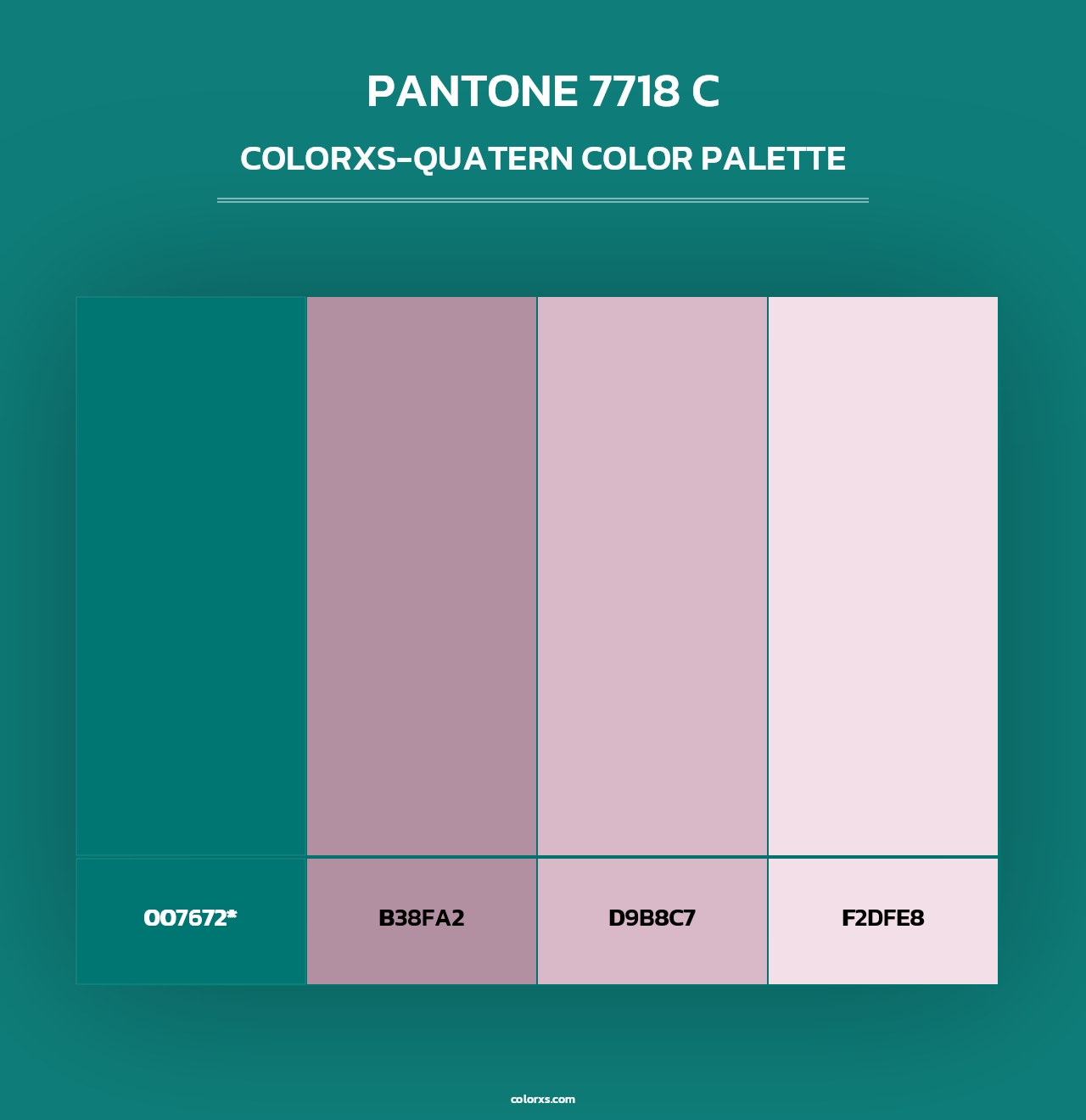 PANTONE 7718 C - Colorxs Quad Palette
