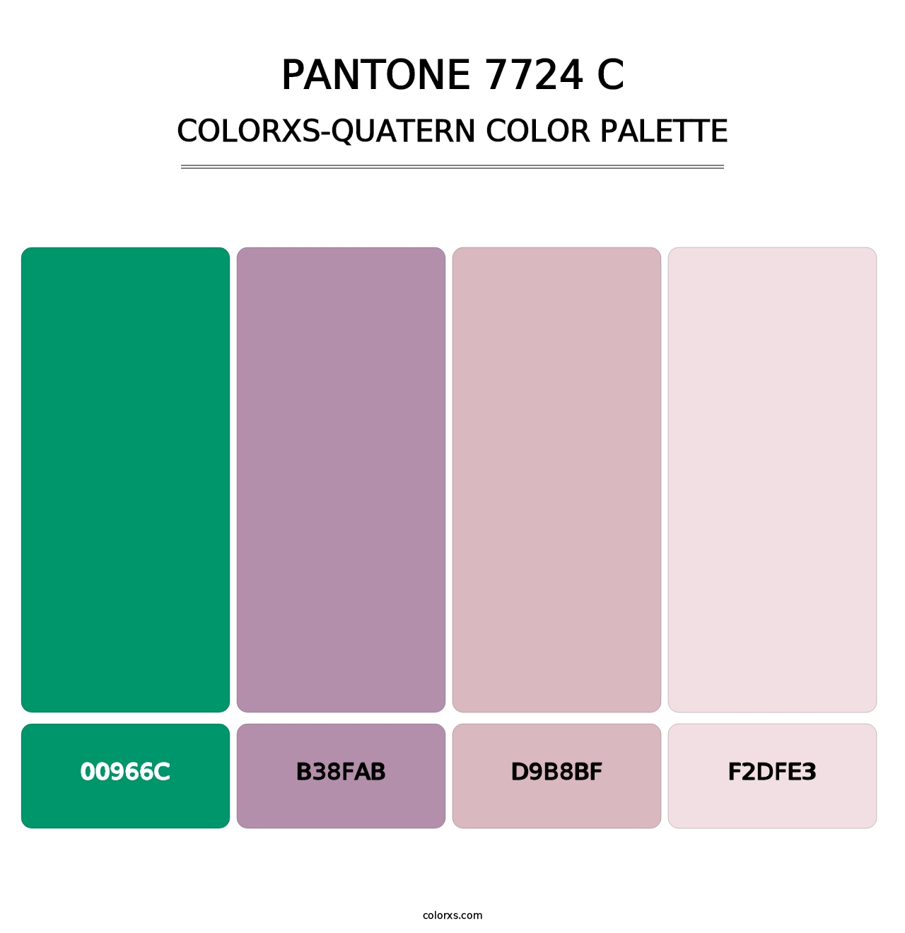 PANTONE 7724 C - Colorxs Quatern Palette