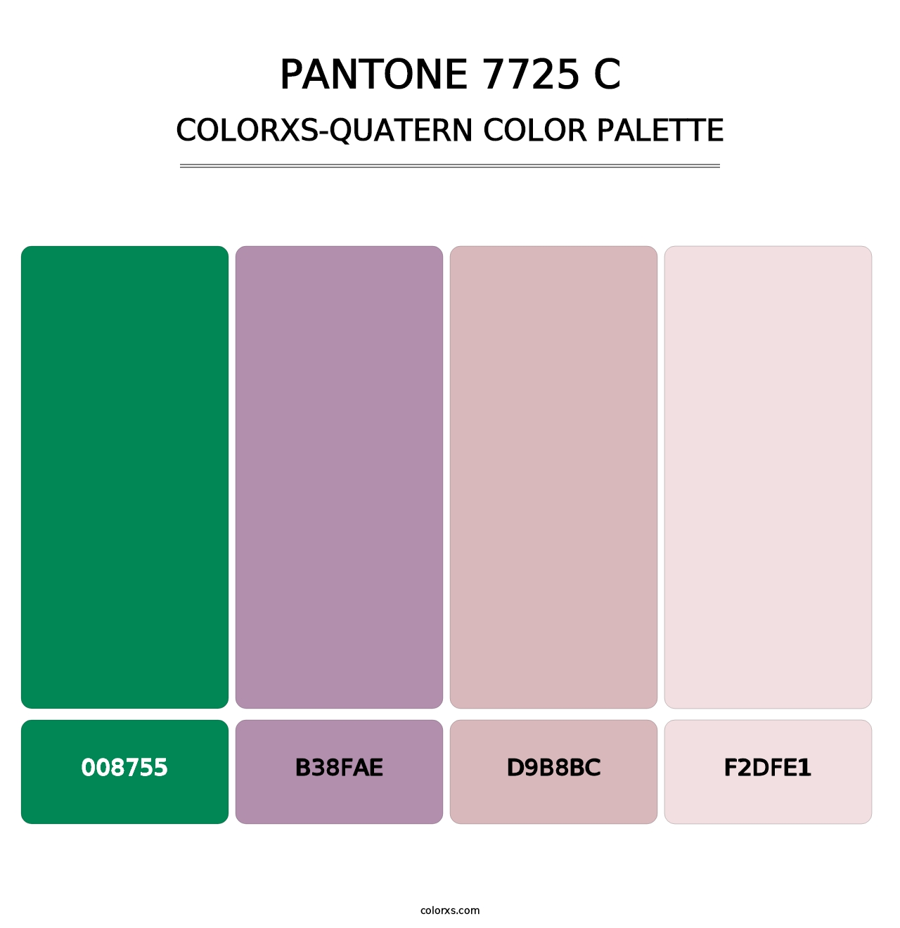 PANTONE 7725 C - Colorxs Quatern Palette