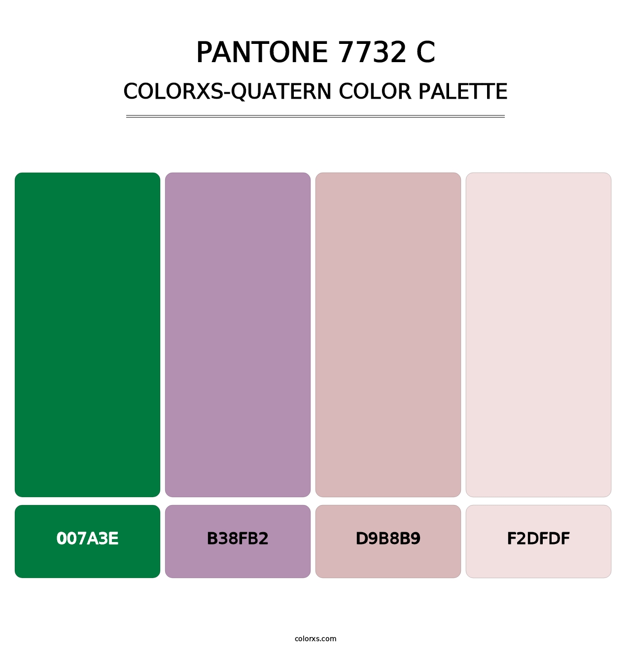 PANTONE 7732 C - Colorxs Quatern Palette
