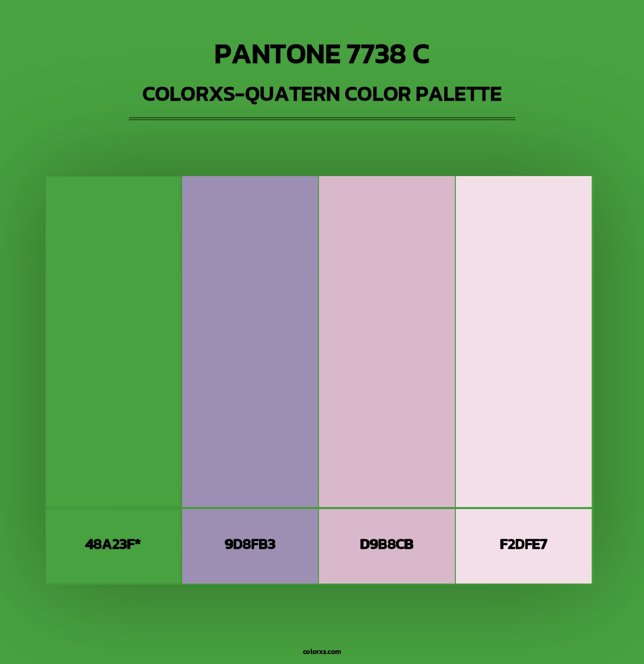PANTONE 7738 C - Colorxs Quad Palette