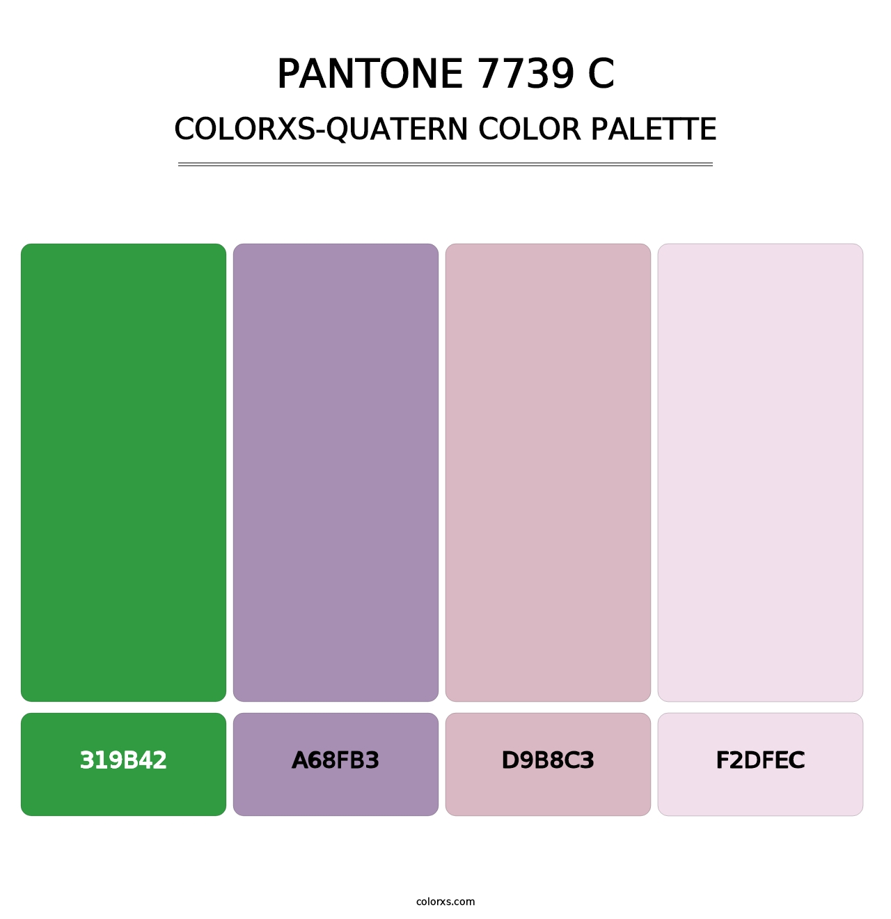 PANTONE 7739 C - Colorxs Quatern Palette