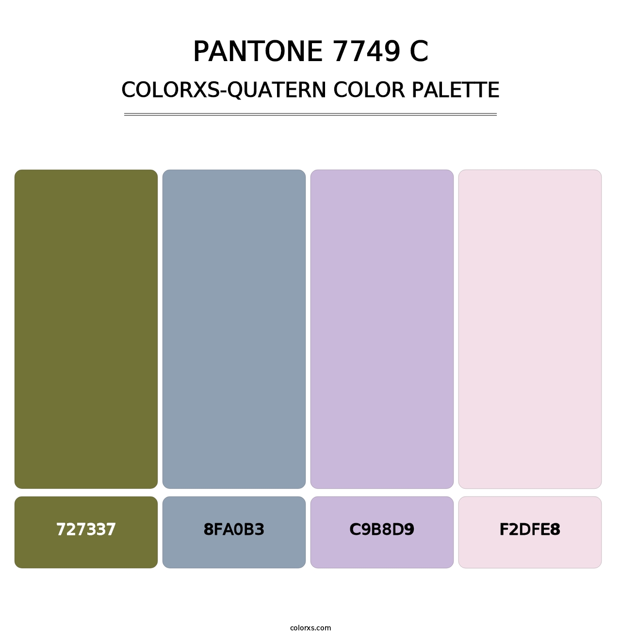 PANTONE 7749 C - Colorxs Quatern Palette