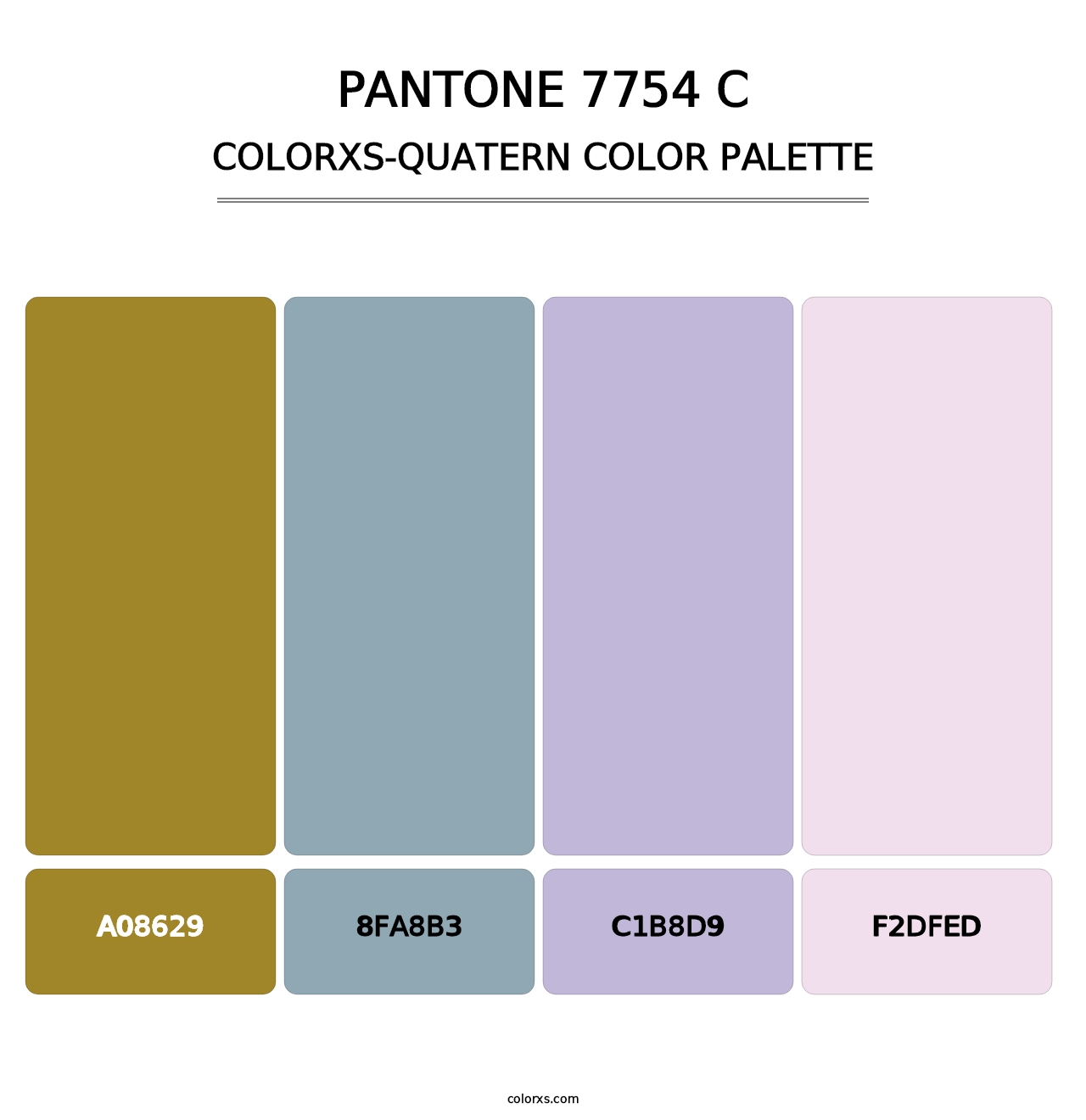 PANTONE 7754 C - Colorxs Quatern Palette