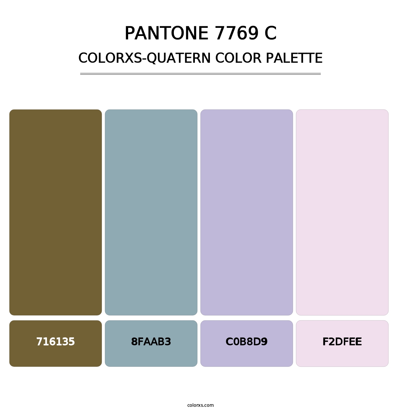 PANTONE 7769 C - Colorxs Quatern Palette