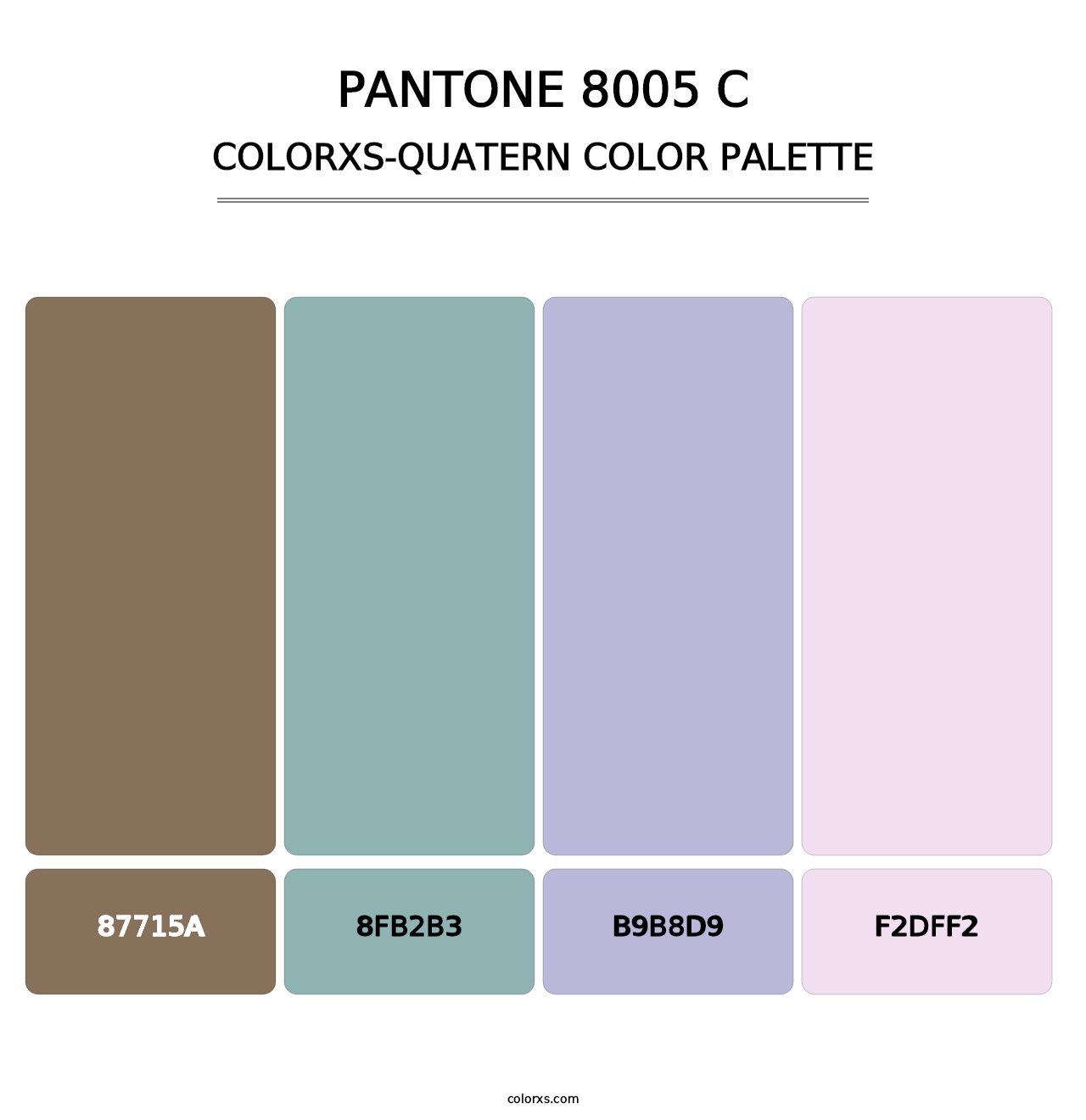 PANTONE 8005 C - Colorxs Quatern Palette