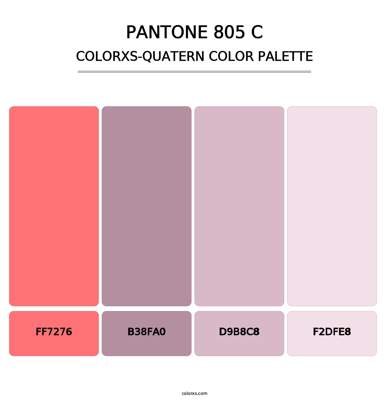 PANTONE 805 C - Colorxs Quatern Palette