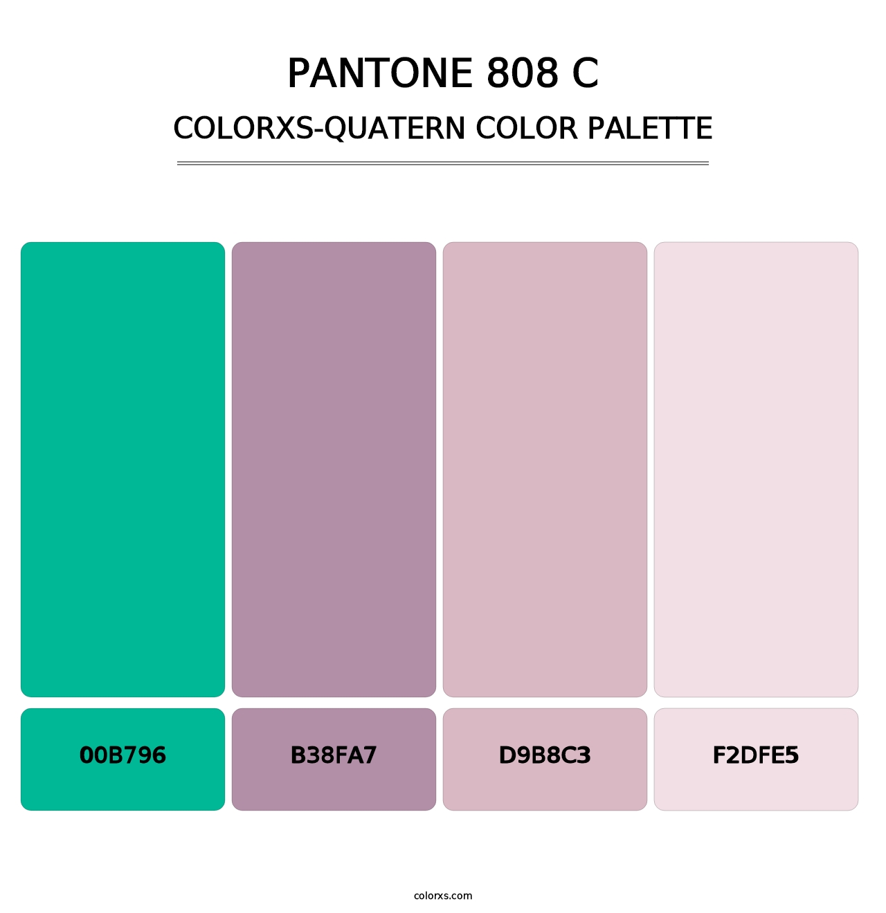 PANTONE 808 C - Colorxs Quatern Palette